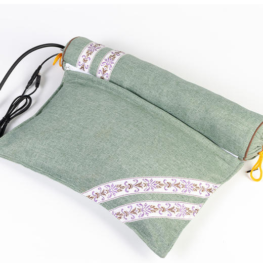 星罗低压电加热充气调节艾枕艾填充气囊调节加热颈椎枕头枕套 商品图4