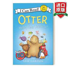 Collins柯林斯 Otter Hello, Sea Friends! 英文原版 水獭系列 My First I Can Read分级阅读 英文版 进口英语原版书籍