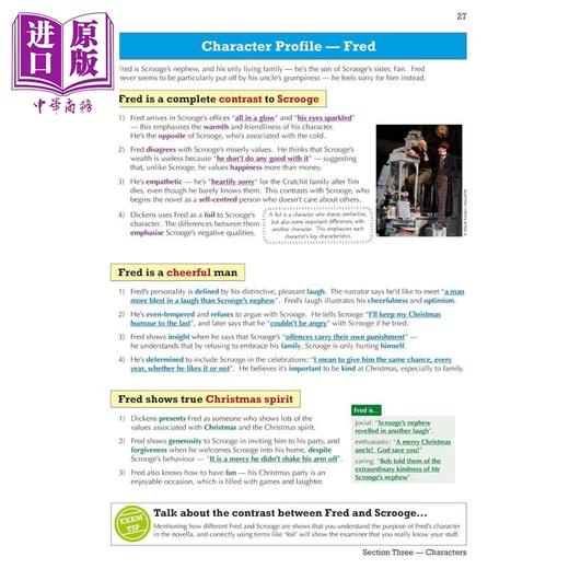 【中商原版】英国CGP GCSE English Text Guide - A Christmas Carol includes Online Edition & Quizzes 商品图4