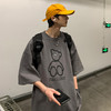 【夏愁短袖，秋意融心】潮流之所向，热卖必选！小熊印花点缀，宽松舒适，扭转人心。日系ins风，情侣百搭任你搭。秋夏季节，让爱与时尚交织，为你开启浪漫旅程！ 商品缩略图0