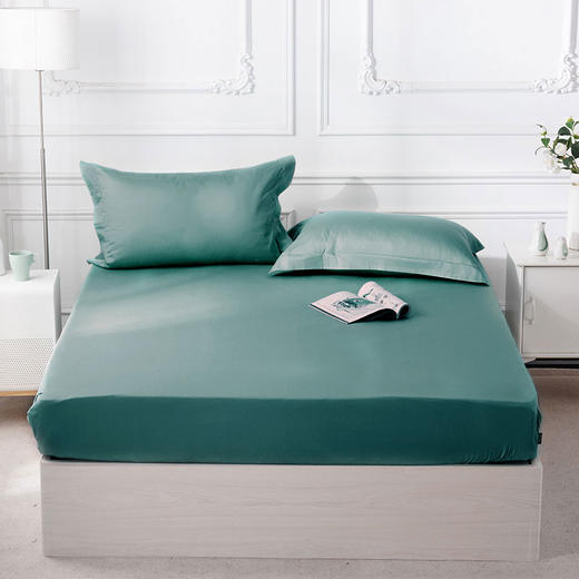 多喜爱 全棉奢享柔光缎纹（雾黄/矾绿/浅米/柔紫/岩灰）/天丝床笠（芦荟绿/柔雾黄）【单件】cs 商品图8