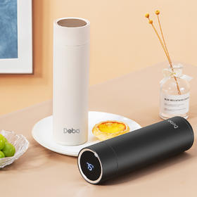 Debo 新款智能温显杯316不锈钢保温杯带茶隔多用杯埃托奥450ml