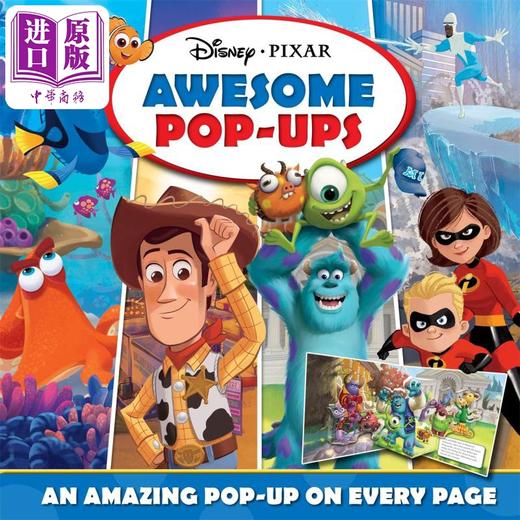 【中商原版】Disney Pixar Awesome Pop-ups 立体书 迪士尼皮克斯故事 英文原版进口图书 儿童绘本 故事图画书 商品图0