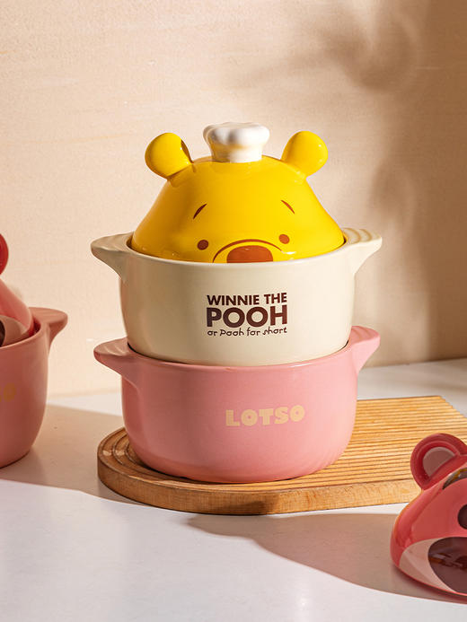 摩登主妇草莓熊陶瓷砂锅炖锅汤锅家用耐高温燃气煤气灶煲仔饭沙锅 商品图1