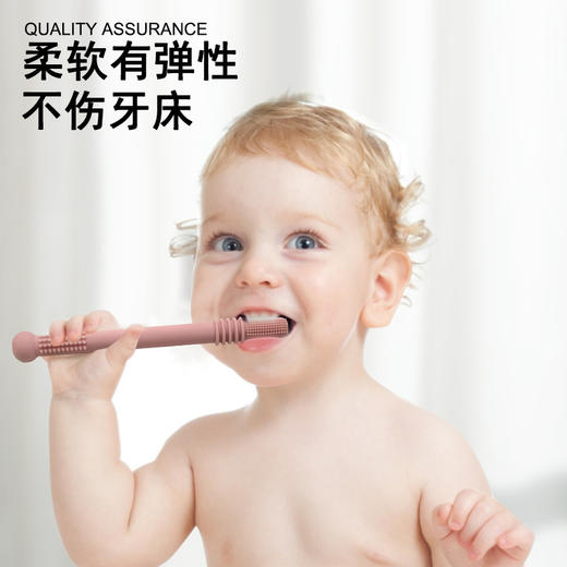 【全身软绵绵！不伤宝宝】婴儿牙胶硅胶空心出牙管，宝宝出牙玩具儿童防吃手磨牙棒 烦恼咬掉，多种颜色供你挑选 ，柔软Q弹 母爱般柔软呵护 hh 商品图0