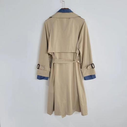 C6367       时尚气质通勤系带修身显瘦百搭中长款假两件风衣外套（特价不退换，2XL能穿到150斤） 商品图4