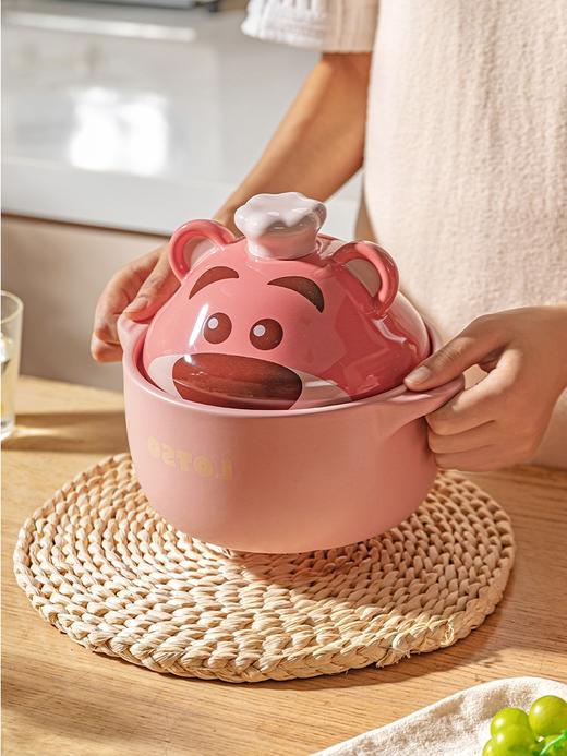 摩登主妇草莓熊陶瓷砂锅炖锅汤锅家用耐高温燃气煤气灶煲仔饭沙锅 商品图2