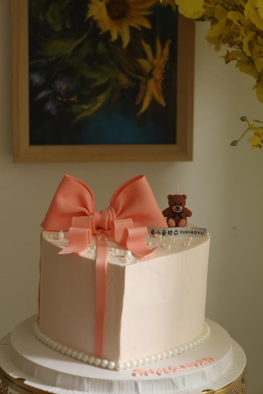 粉色爱心蝴蝶结小熊 商品图2