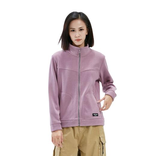 百媚生 立领奥利绒抓绒衣加绒双面绒保暖外套23598 商品图4