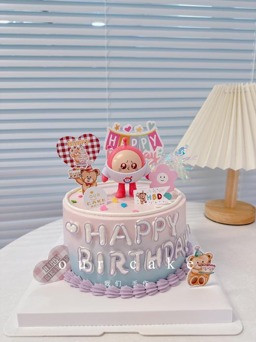 蛋仔派对（玩偶颜色随机）卡通玩偶蛋糕-低糖处理无添加 商品图2
