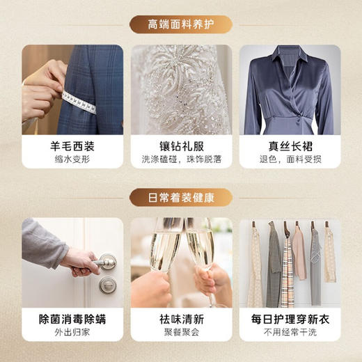 卡萨帝（Casarte）衣物护理机 双循环烘干 快速祛味 除菌净螨 人感唤醒 自由嵌入护理柜 智能物联 CC L02LU1 商品图2