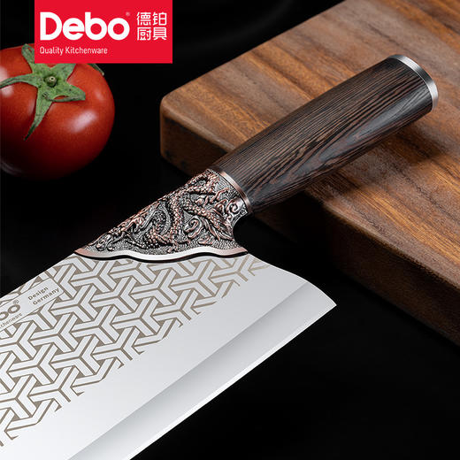 Debo德铂龙腾不锈钢合金家用斩切两用砍骨刀 商品图3
