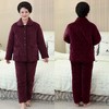 中老年冬季奶奶款睡衣套装，加厚夹棉纯色6XL妈妈三层夹棉YC-001 商品缩略图2
