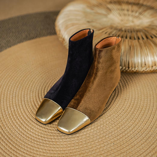 优雅个性，进口天鹅绒小香瘦瘦靴PS2122 商品图13