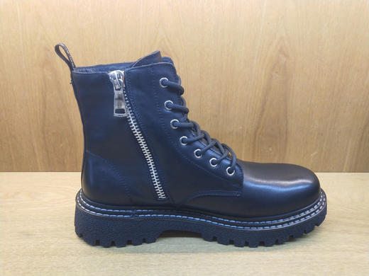 豪行男士马丁靴秋冬季新款时尚短靴11395329纯牛皮男靴工装靴 商品图4