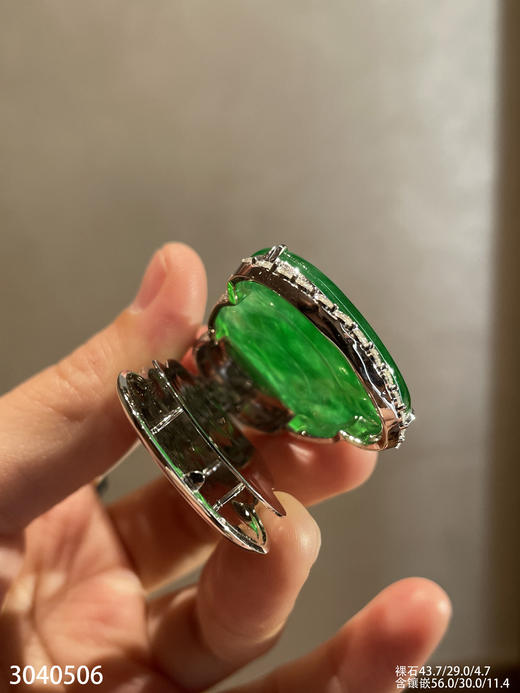 近玻璃种黄阳观音吊坠【3040506】具体价格微信咨询 商品图7