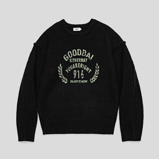 GOODBAl 916 印花oversize套头毛衣 商品图3