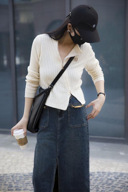 斜拉链开衫 商品图1