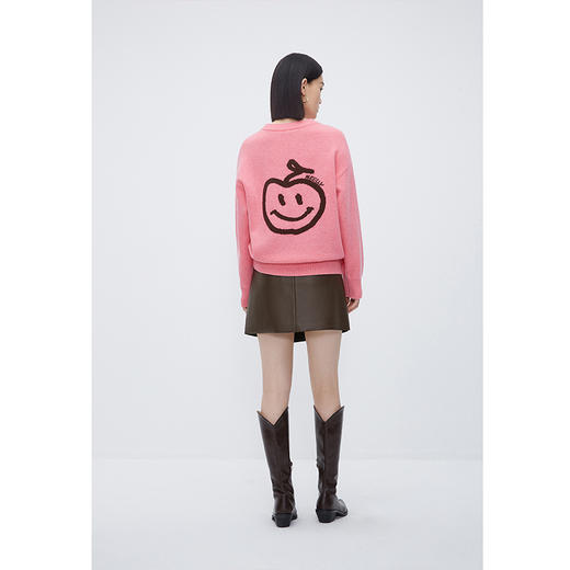 NEELLY纳俪商场同款不规则PU皮短裙女冬季新款洋气显瘦百搭半身裙N23112E01175 商品图3