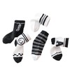「5双装！数款组合」儿童袜子春秋季新款中筒袜可爱黑白笑脸宝宝袜男女童秋冬学生潮袜童装 商品缩略图4