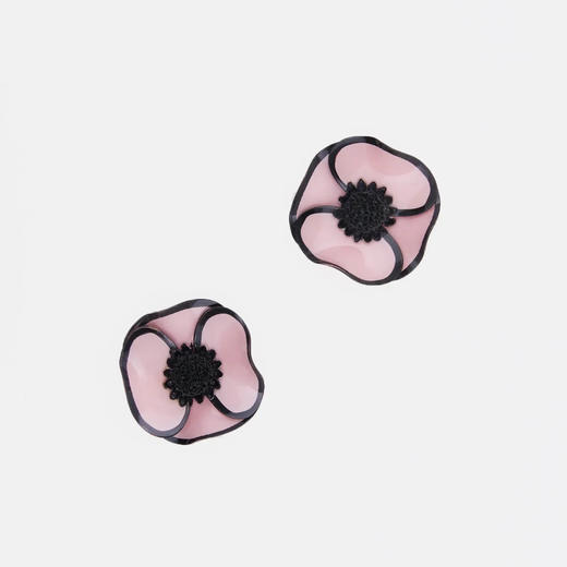 订购6个月到｜Cilea Bijoux-HEMMED ANEMONE-银莲花 耳钉［法国设计师］ 商品图0