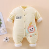 婴儿夹棉连体衣保暖无骨新生儿哈衣冬装夹棉棉衣爬服新生儿衣服 商品缩略图12