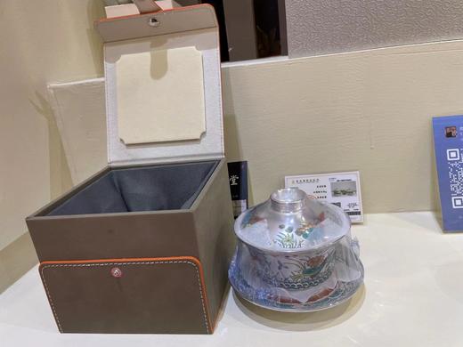 瓷鎏银青莲纹盖碗套装 商品图0