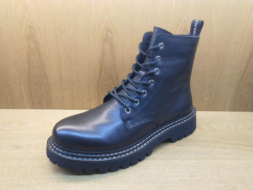 豪行男士马丁靴秋冬季新款时尚短靴11395329纯牛皮男靴工装靴 商品图0