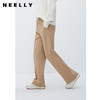 NEELLY纳俪商场同款冬季驼色休闲裤卫裤女通勤气质简约直筒裤长裤N23112H01177 商品缩略图0