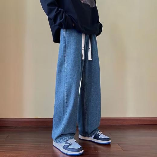 【复古牛仔裤男，热卖季款】秋冬必备，经典直筒剪裁展现潮流态度。宽松休闲，百搭百变。散发浓郁美式高街风，尽显个性时尚！ 商品图2