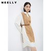 NEELLY纳俪商场同款冬季假两件连衣裙女时尚衬衫领羊毛显瘦中长裙N23112Y01174 商品缩略图2