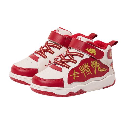 卡特兔童鞋女童板鞋2024春季新款男童鞋子儿童滑板鞋高帮运动鞋 商品图4