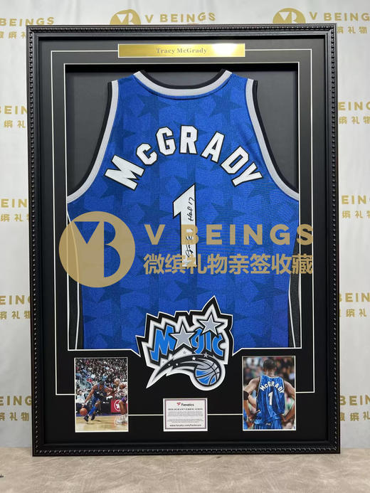 收藏系列 麦迪 魔术队1号蓝色加签款 亲笔签名球衣 商品图4