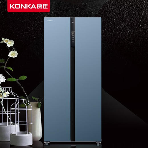 康佳（KONKA）457升 BCD-457WD5EBLP 对开门家用电冰箱风冷无霜 ION+云离子净味养鲜+三维风循环 商品图1