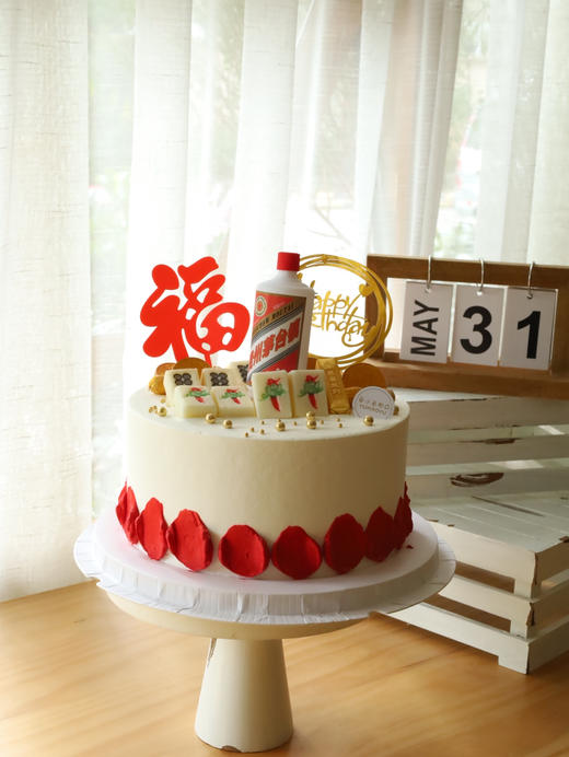 红色福字酒瓶麻将 商品图0