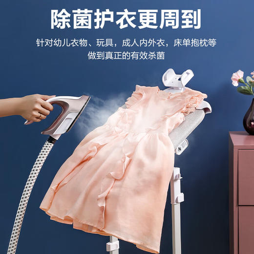 海尔（Haier）蒸汽挂烫机家用双杆带板手持立式大功率熨烫机电熨斗2408 商品图5