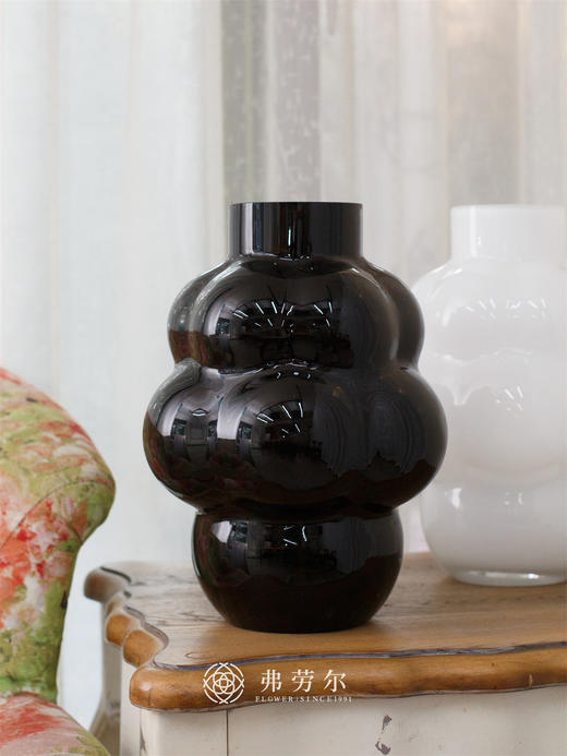 法式黑白云朵花瓶 商品图2
