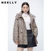 NEELLY纳俪商场同款派克风羽绒服女冬字母印花抽绳一手长连帽外套N23112L01171 商品缩略图0