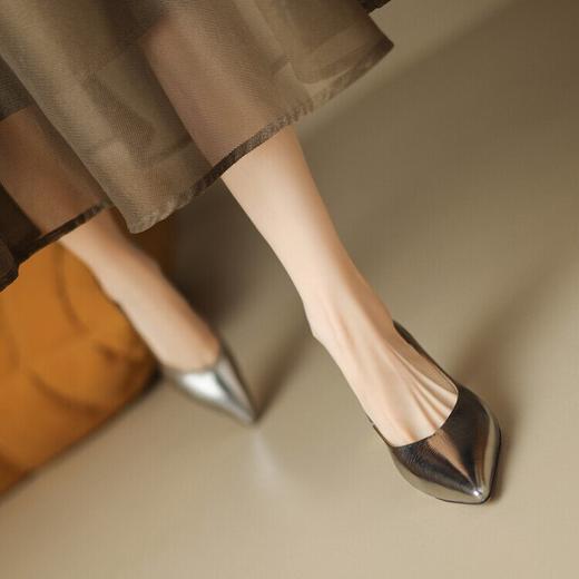 【预售5天】四季款女鞋尖头粗高跟简约通勤正装宴会浅口单鞋女BXJ&932-5 商品图2