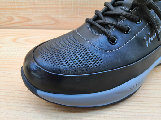 豪行秋季12351171时尚透气超轻运动男士皮单鞋 商品图4