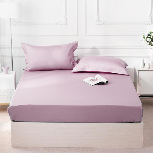 多喜爱 全棉奢享柔光缎纹（雾黄/矾绿/浅米/柔紫/岩灰）/天丝床笠（芦荟绿/柔雾黄）【单件】cs 商品图4