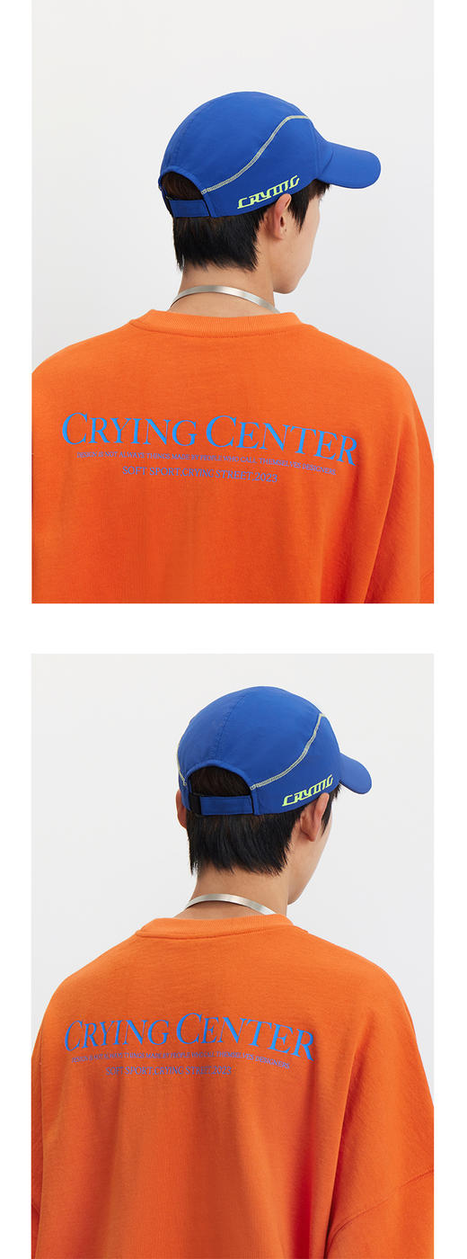 CryingCenter 复古运动休闲棒球帽鸭舌帽防晒街头工装 哭喊中心 商品图3