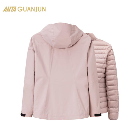 【M/XL/2XL】安踏冠军户外系列 国家队防水透湿梭织两件套羽绒服女162340606【库存有限，如无货将做退款，介意慎拍！】 商品图2