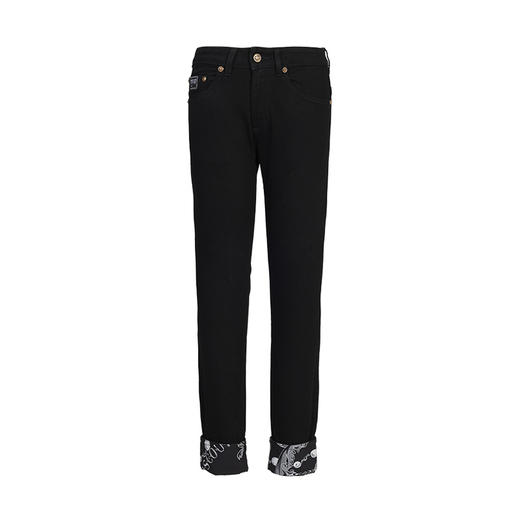 【超惠秒】Versace 范思哲 裤脚太阳花标志印花 男士弹棉休闲牛仔长裤 11773 商品图3