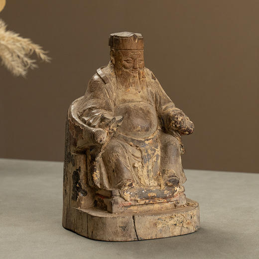 清 木雕财神像 商品图0