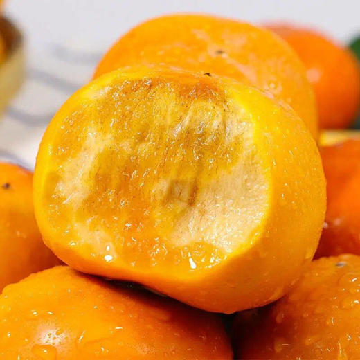 【阳丰脆柿！巧克力脆柿无核糖心】个大饱满，鲜甜爽脆当季现摘新鲜甜度高5斤新鲜水果 商品图3
