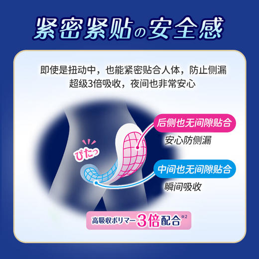 日本花王乐而雅特多夜用短裤型卫生巾M~L48cm*5片/112342 无惧侧漏安心守护 商品图2