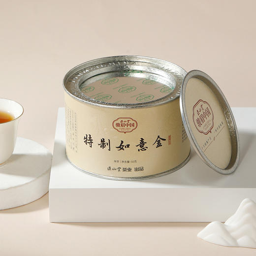 正山堂骏眉中国 特制如意金 单芽特级红茶骏眉工艺十大产区罐装蜜香50g/100g 商品图2