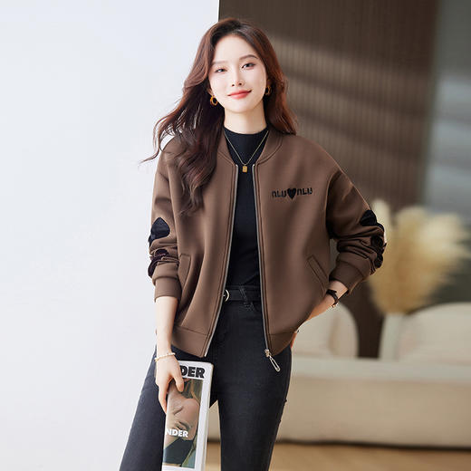 棒球服外套，新款秋装小个子高端宽松气质洋气百搭短款上衣HR-MEIQIN9218 商品图6