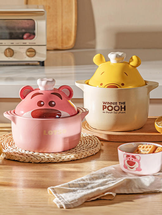 摩登主妇草莓熊陶瓷砂锅炖锅汤锅家用耐高温燃气煤气灶煲仔饭沙锅 商品图0